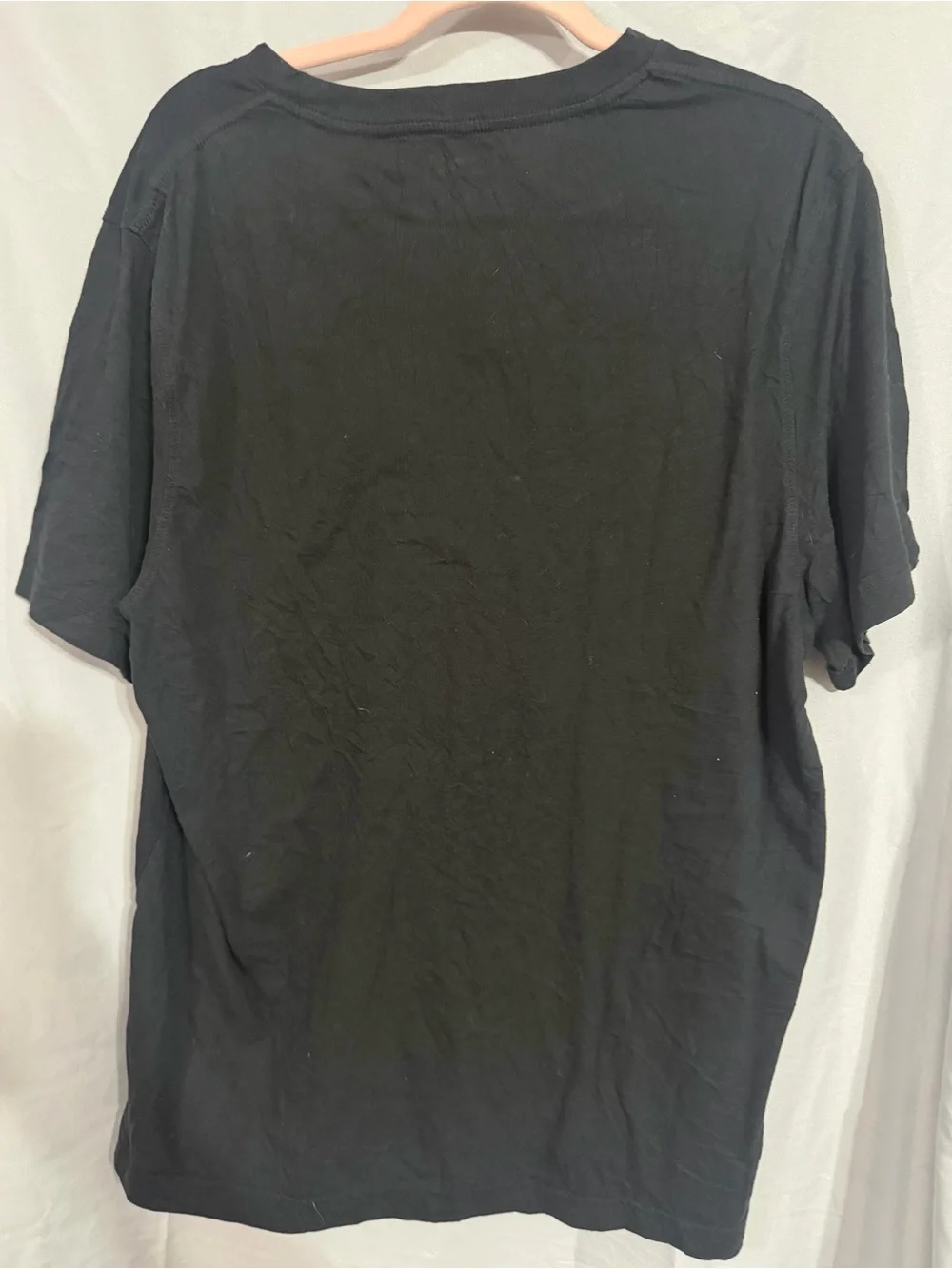 Champion Black T-Shirt with White Script Logo - Picture 4 of 4